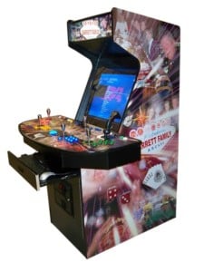 Arcade Machines Ultra Quad Vegas Lighted everything machine keyboard open